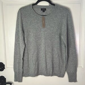 Brand new heather grey cashmere sweater from J. Crew.  Never worn. Women’s M.